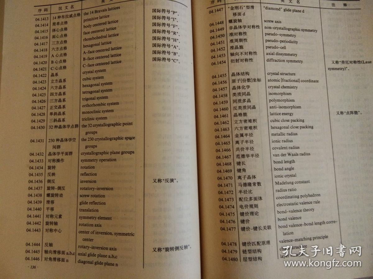 全国自然科学名词审定委员会公布     化学名词     1991.