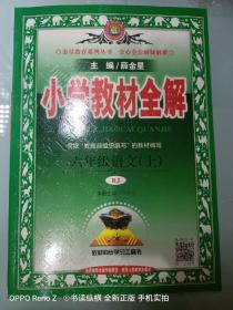 2019秋 小学教材全解 六年级语文（上）人教版