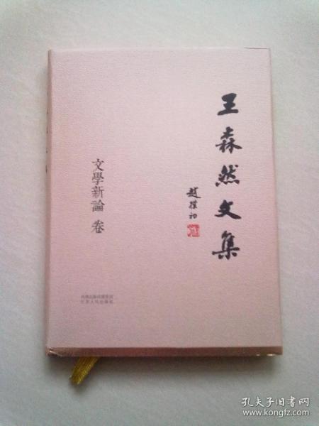 王森然文集《文学新论 卷》【2018年9月一版一印】 16开精装本有护封