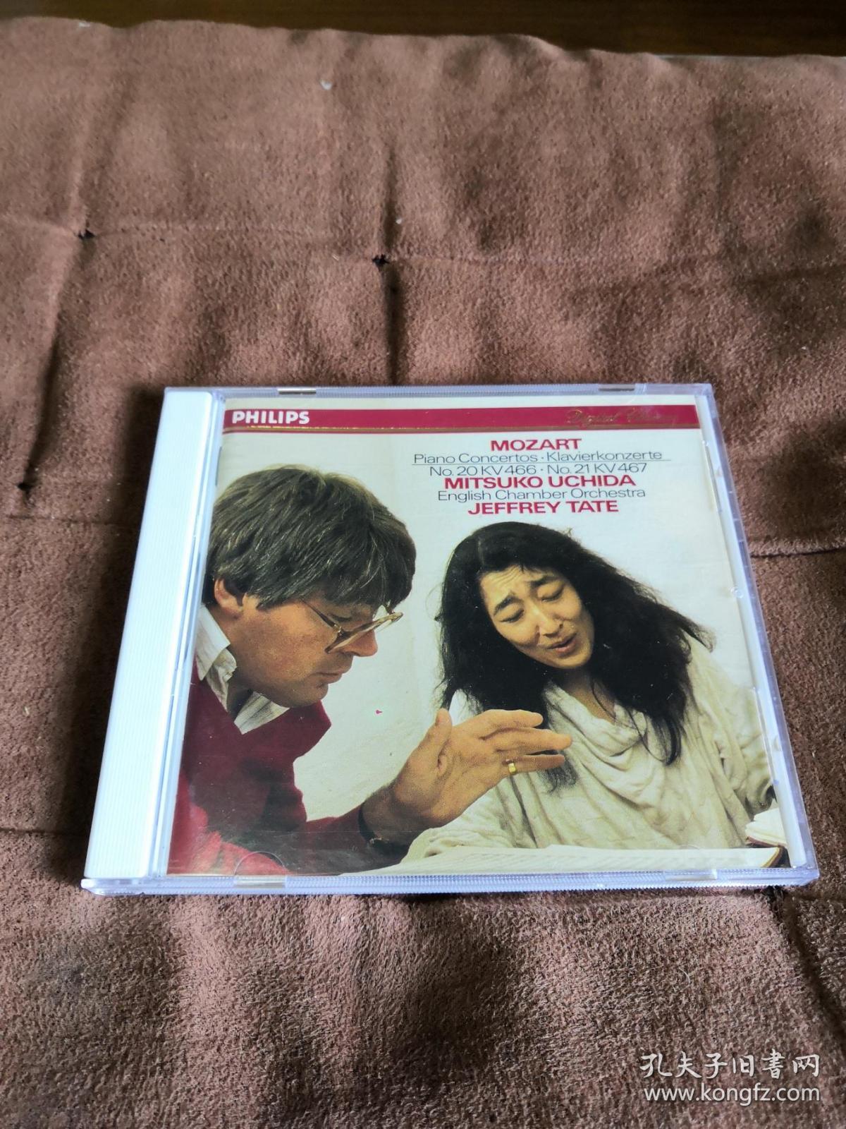 PHILIPS 莫扎特-第20&21钢琴协奏曲/内田光子UCHIDA / MOZART 西德无字银圈首版