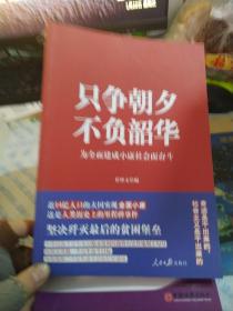 只争朝夕 不负韶华--为全面建成小康社会而奋斗