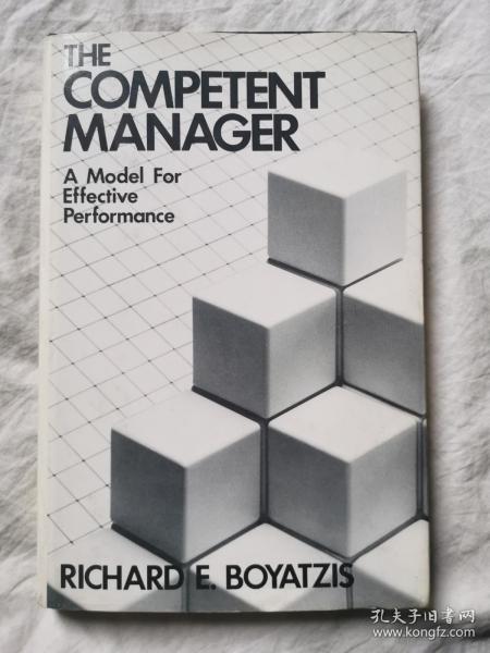 The Competent Manager：A Model for Effective Performance【英文原版 小16开精装+书衣 1982年印刷】
