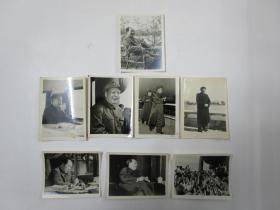 黑白老照片：毛主席宣传照片一组（八枚）