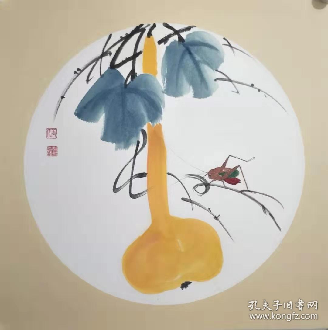 《福禄图》   国画 花鸟画 纯手工绘制 卡纸