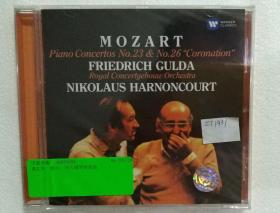 ZT1931  MOZART  莫扎特第23，26号钢琴曲 欧版未拆封CD