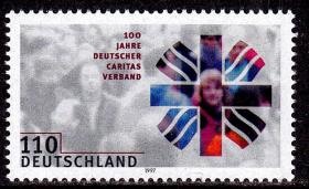 德国 1997年 天主教慈善协会100周年 1全新