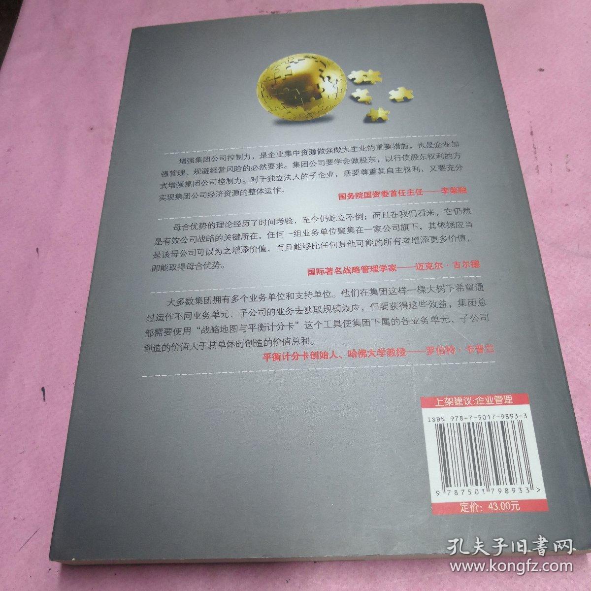 集团管控：中国最佳实践经典案例解析