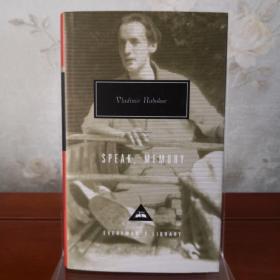 【现货】Speak, Memory 说吧，记忆 Vladimir Nabokov 弗拉基米尔·纳博科夫 everyman's library 人人文库 英文原版 布面封皮琐线装订 丝带标记 内页无酸纸可以保存几百年不泛黄