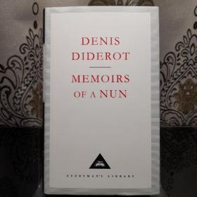 【现货 48小时内发货】Memoirs of a Nun 修女 Denis Diderot 德尼·狄德罗 everyman's library 人人文库 英文原版 布面封皮琐线装订 丝带标记 内页无酸纸可以保存几百年不泛黄