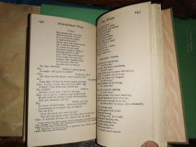 THE PLAYS OF ARISTOPHANES VOLUME TWO    阿里斯托芬的戏剧  第二卷[1945年伦敦JM Dent出版社 纽约达顿公司出版]夹老门票一张