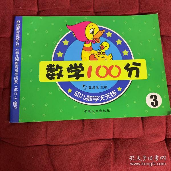 幼儿数学天天练系列：数学100分3