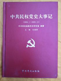 中共民权党史大事记【2004.1-2009.12】