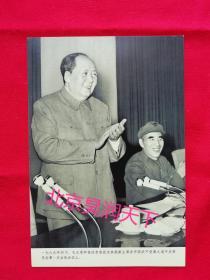 毛主席和林彪在中共九届中央委员会第一次会议上 1969年4月