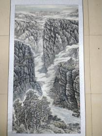 《保证真品》董秀进  山水画