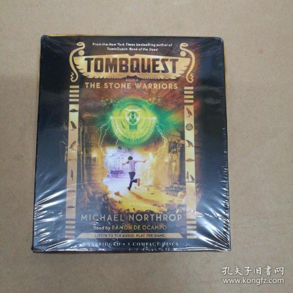 古墓奇谭4 石头战士（有声书 5CD 塑封 注意：只是CD没有书） The Stone Warriors (TombQuest, Book 4)