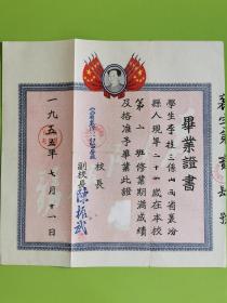 1955年山西省襄汾第一初级中学校