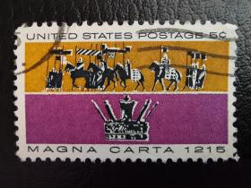 美国邮票（历史）：1965年大宪章 1枚