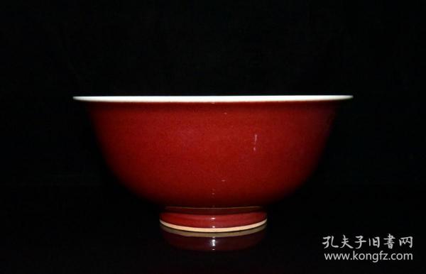 明代宣德霁红釉碗