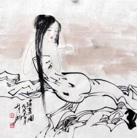 “东方美神”薛林兴国画侍女图 编号06801