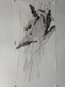 保真书画，当代新水墨，陕西国画院专业画家苗壮四尺整纸国画一幅，展览出版作品，欢迎鉴赏交流！