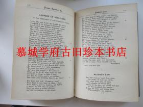 皮装/烫金书名/三面书口刷金/牛津版《彭斯诗集》 The Poetical Works of Robert Burns with notes, glossary, index of first lines and chronological list