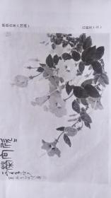 画页【散页印刷品】—-国画---欣欣向荣【萧淑芳】。春光【娄师白】612