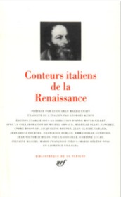 Conteurs italiens de la Renaissance 意大利文艺复兴时期故事讲述者 LA PLEIADE 七星文库 法语/法文原版 小牛皮封皮 23K金书名烫金 36克圣经纸可以保存几百年不泛黄