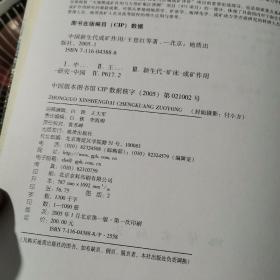 中国新生代成矿作用（上）