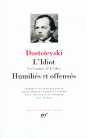 FÉDOR DOSTOÏEVSKI L'Idiot 陀思妥耶夫斯基 白痴 LA PLEIADE 七星文库 法语/法文原版 小牛皮封皮 23K金书名烫金 36克圣经纸可以保存几百年不泛黄