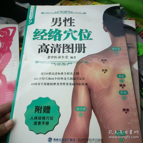 男性，女性，儿童经络穴位高清图册三本合售