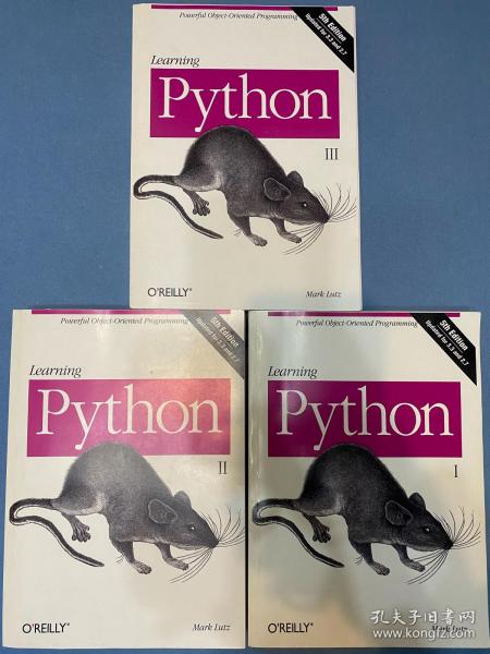Learning Python 英文原版（1，2，3册1600页）