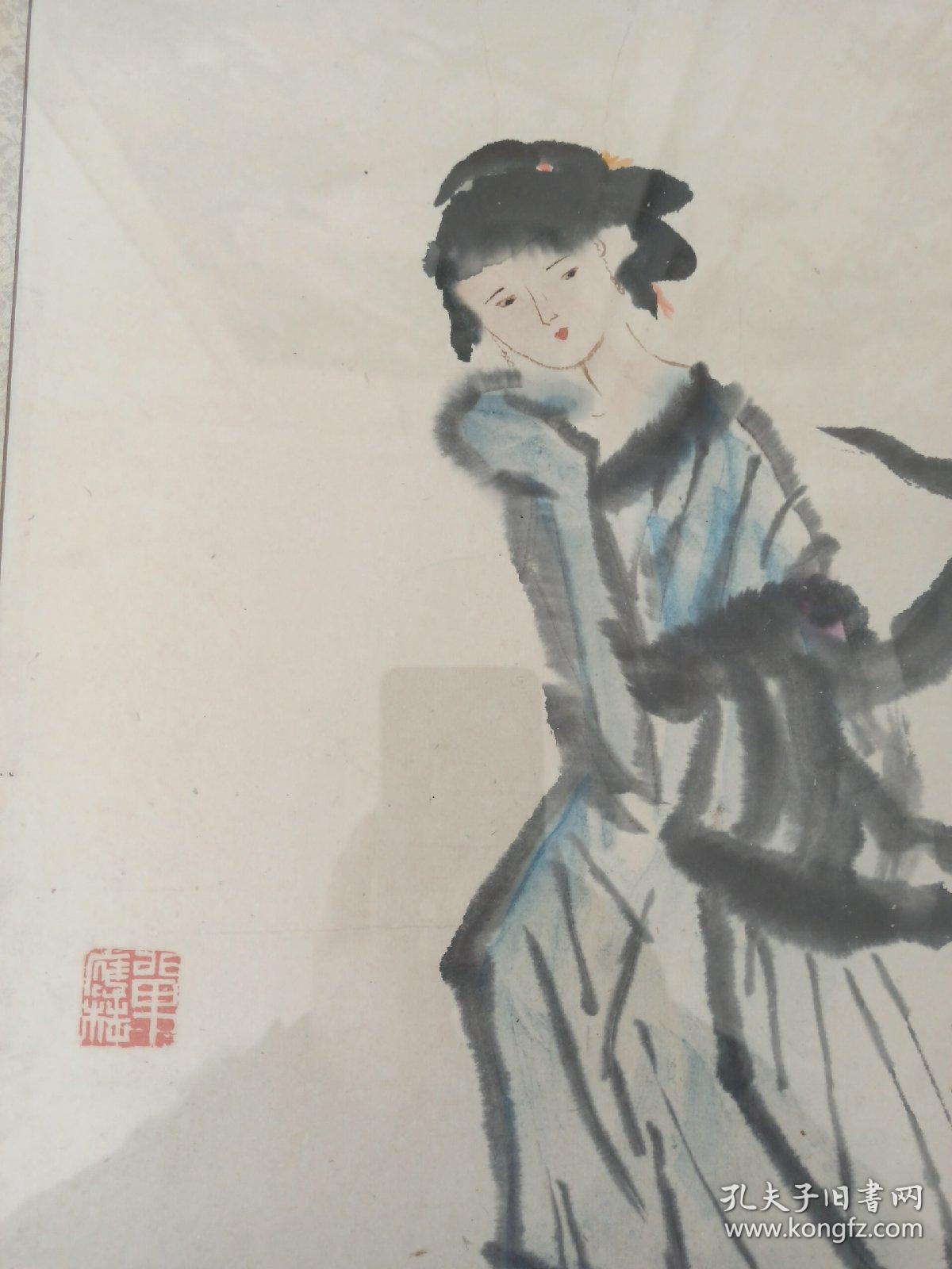 单应桂，书画人物真迹。