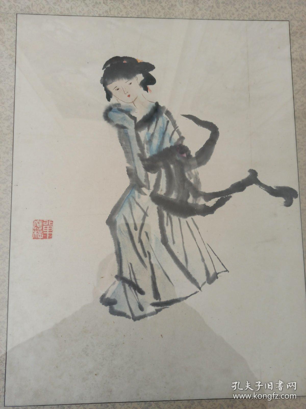 单应桂，书画人物真迹。