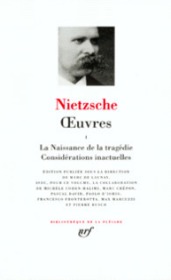 【法语/法文原版】FRIEDRICH NIETZSCHE Oeuvres, tome I 弗里德里希·威廉·尼采 作品集第一卷 LA PLEIADE 七星文库 法语/法文原版 小牛皮封皮 23K金书名烫金 36克圣经纸可以保存几百年不泛黄 全套引进