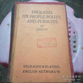 ENGLAND,ITS PEOPLE,POLITY,AND  PURSUITS
BY  ESCOTT