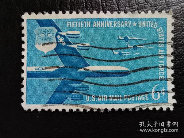 美国邮票（历史）：1957空军 1枚