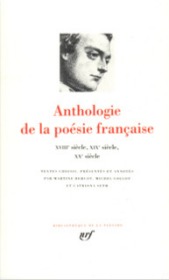 Anthologie de la poésie française, tome II : Du XVIII au XX siècle 法语诗歌选集 第二卷：18-20世纪 LA PLEIADE 七星文库 法语/法文原版 小牛皮封皮 23K金书名烫金 36克圣经纸可以保存几百年不泛黄