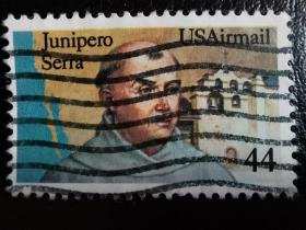 美国邮票（人物）：1985 junipero和塞拉 1枚
