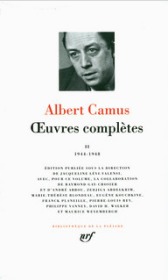 ALBERT CAMUS Oeuvres complètes II : 1944-1948 阿尔贝·加缪 作品全集第二卷 LA PLEIADE 七星文库 法语/法文原版 小牛皮封皮 23K金书名烫金 36克圣经纸可以保存几百年不泛黄