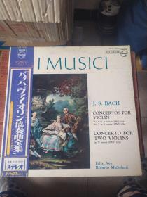 j.s.bach  concertos for violin concerto for two violins 日本原版黑胶唱片