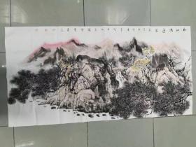 【保真 特惠】中美协山河画会创作员会员 满维起工作室画家 薛广宇 四尺整张国画3