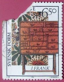 家具--瑞典邮票--早期外国邮票甩卖--实拍--包真