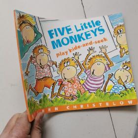 Five Little Monkeys Play Hide-and-Seek  五只小猴子玩捉迷藏 英文原版