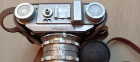 上世纪五十年代德国“altix”照相机（原皮盒，蔡司镜头）