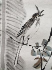 已故著名画家陈半丁先生款花卉作品
