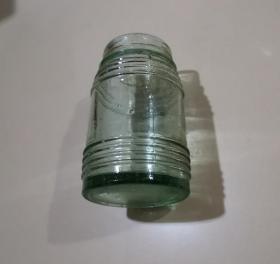 民国时期螺纹玻璃瓶一枚