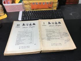 数学通报 （1963年1-12、1964年1-12、1965年1-12、1966年4-7期）合售