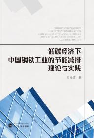 低碳经济下中国钢铁工业的节能减排理论与实践 王晓蕾 武汉大学出版社 9787307123816