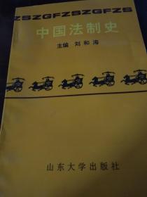 中国法制史（刘和海/主编）山东大学出版社。自然旧，正版，详见书影