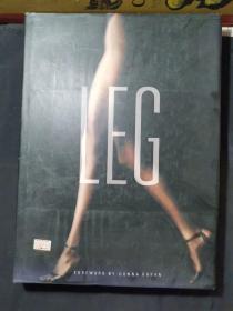腿  LEG  190幅插图展示的腿的影像可能是阴郁的、色情的、诙谐的和不寻常的，这些闪亮的照片并列在广告、电影、后文化中的或可爱的时刻  大开本，纵34横25Cm